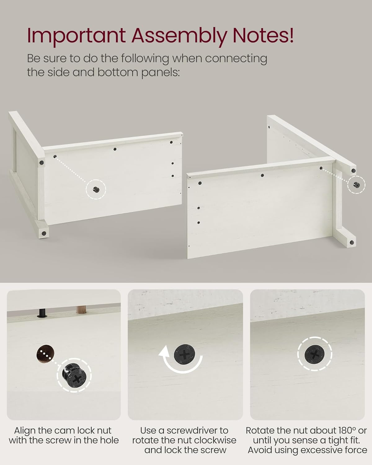 Country-Chic White Honey Brown Buffet Cabinet