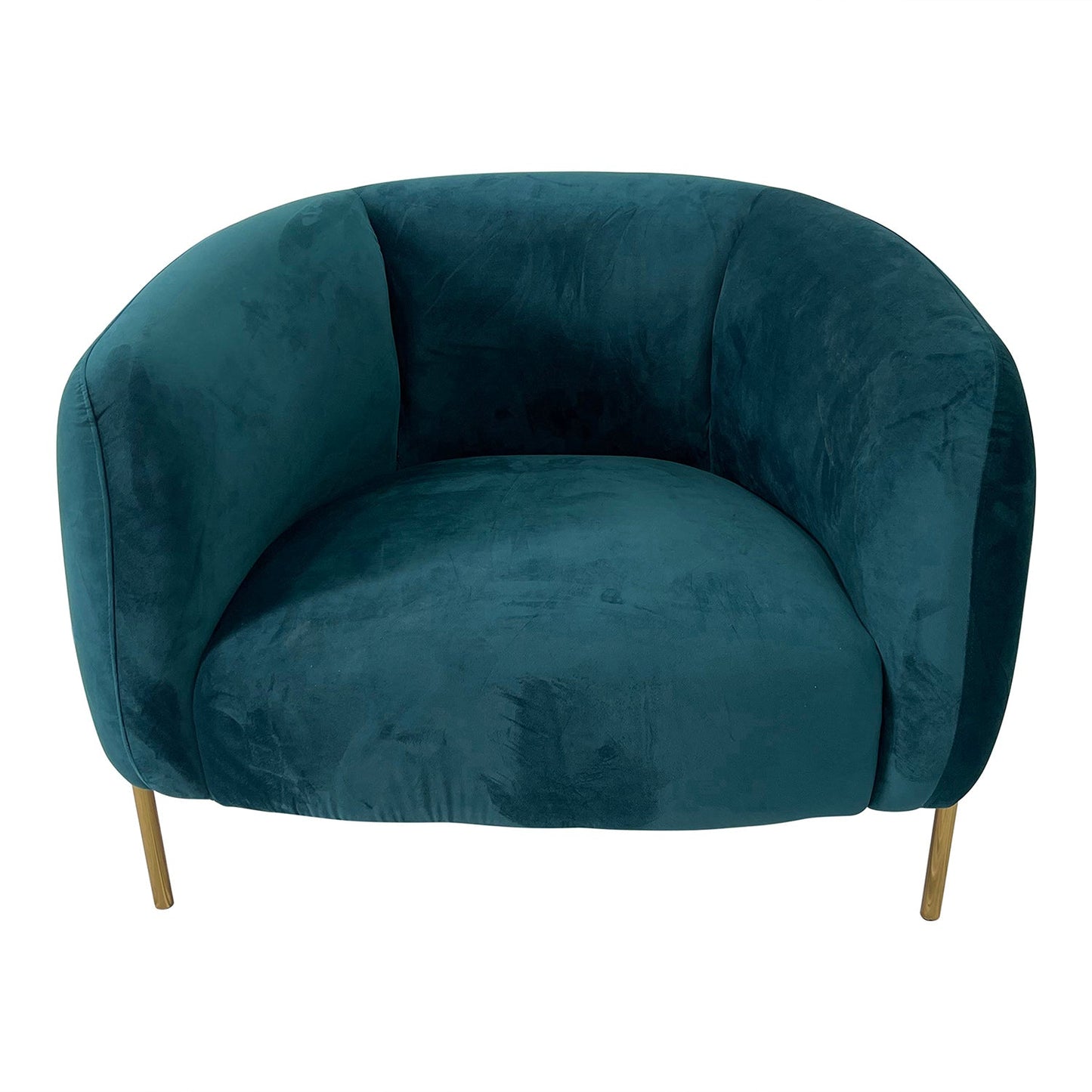 Amanda Teal and Gold Chair