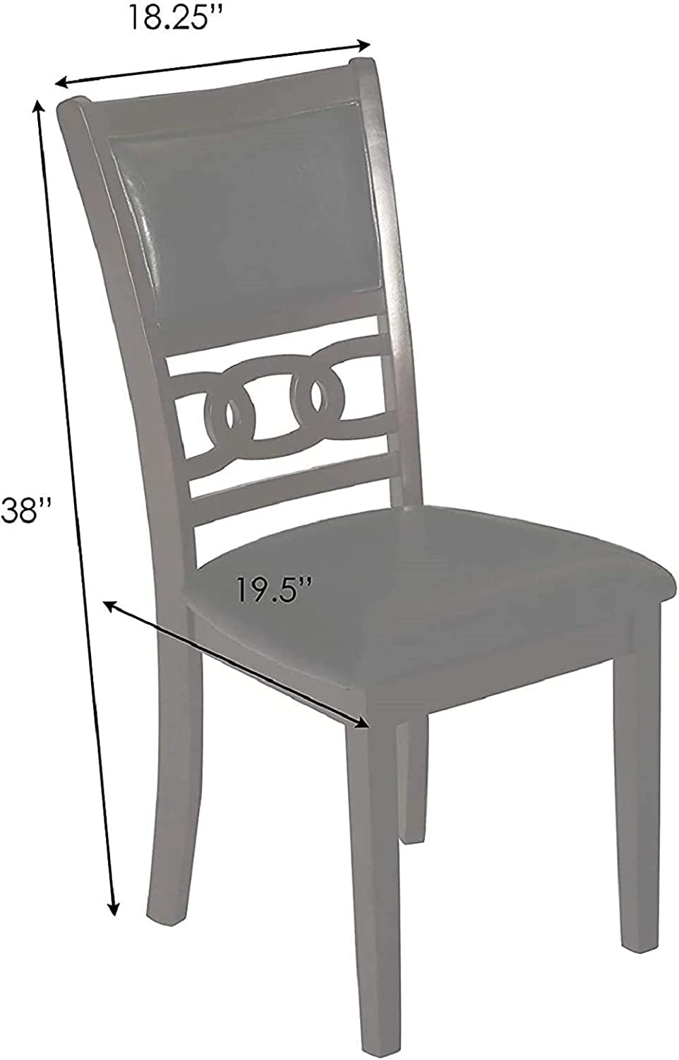 Gray 5-Piece Round Dining Set