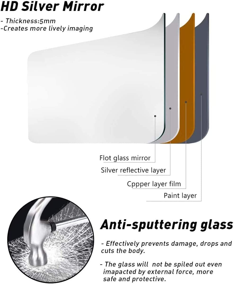 Large Arched Window Pane Mirror