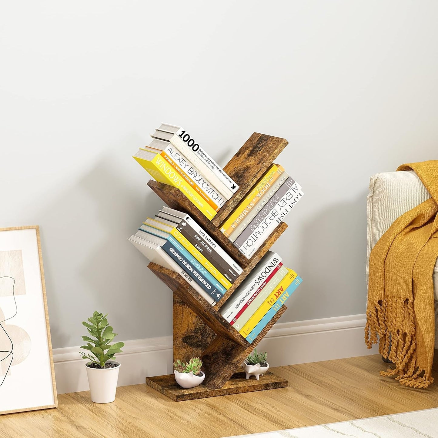 4 Tier Tree Bookshelf