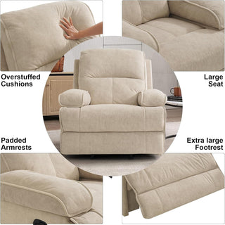 Nursery Glider with Extra Large Footrest