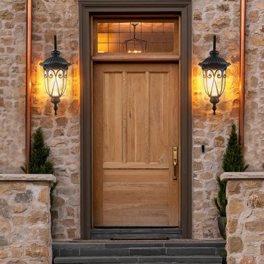 Classic Black Outdoor Wall Sconce