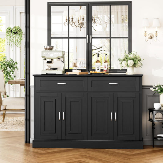 Black Farmhouse Buffet Cabinet
