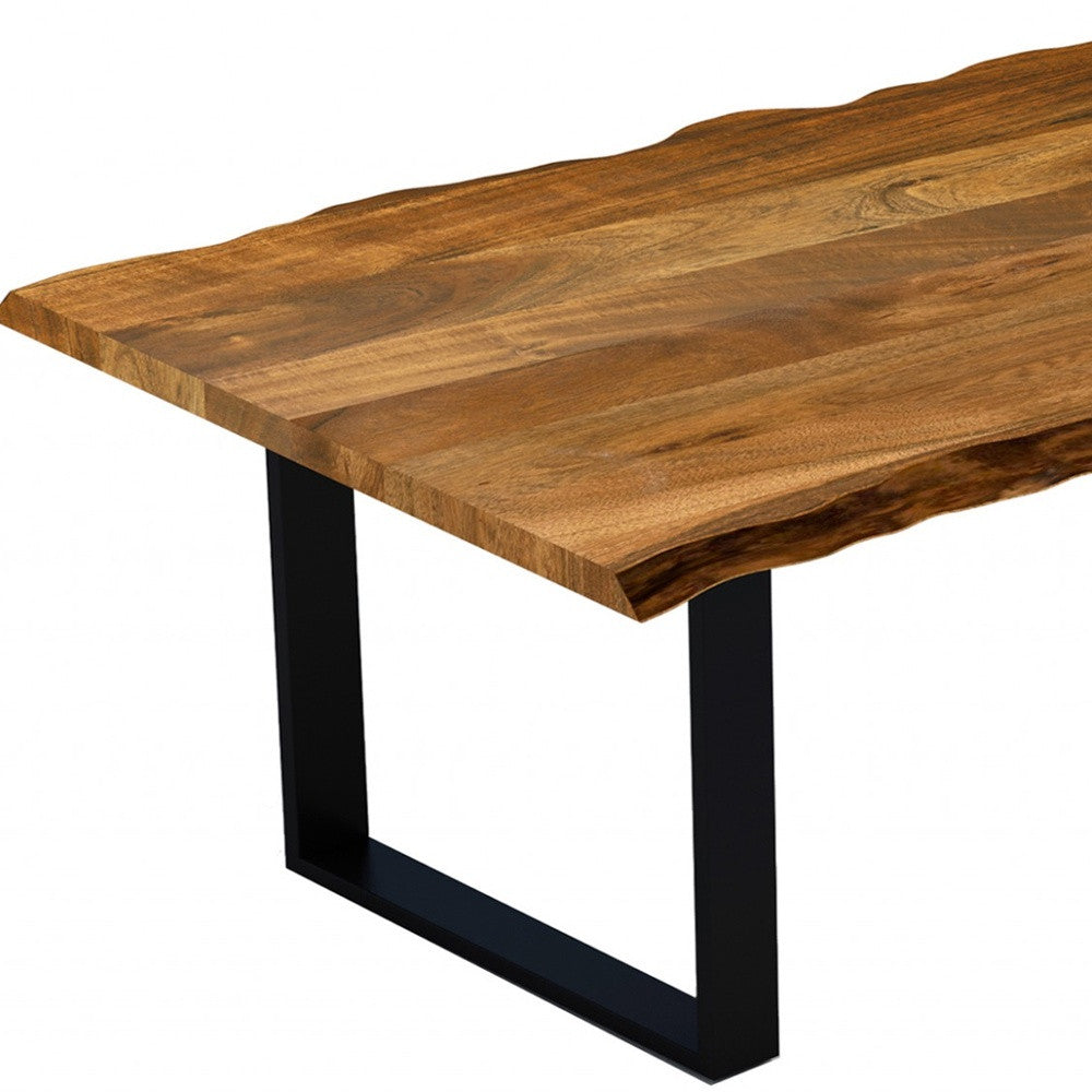 Live Edge Rustic Real Wood Dining Table