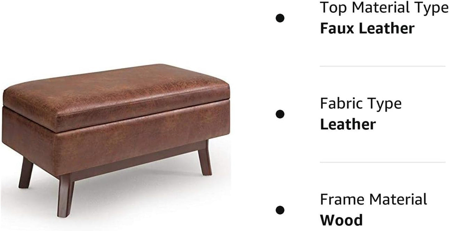 Owen Mid Century Modern Storage Ottoman