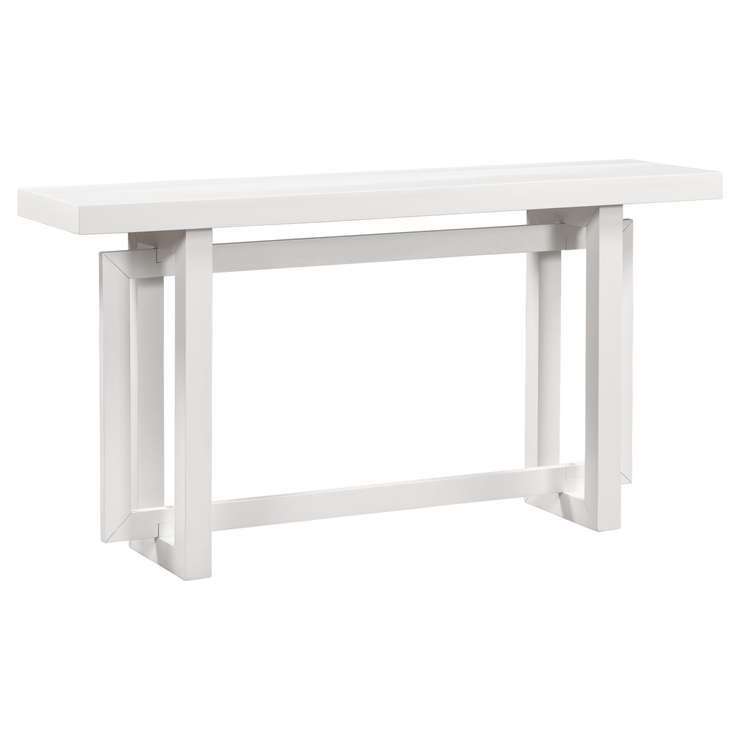 Contemporary White Console Table