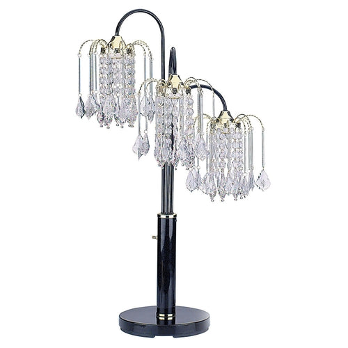 Darla 34" Black Tabletop Chandelier