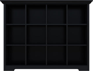 Black Wood Cube Bookcase