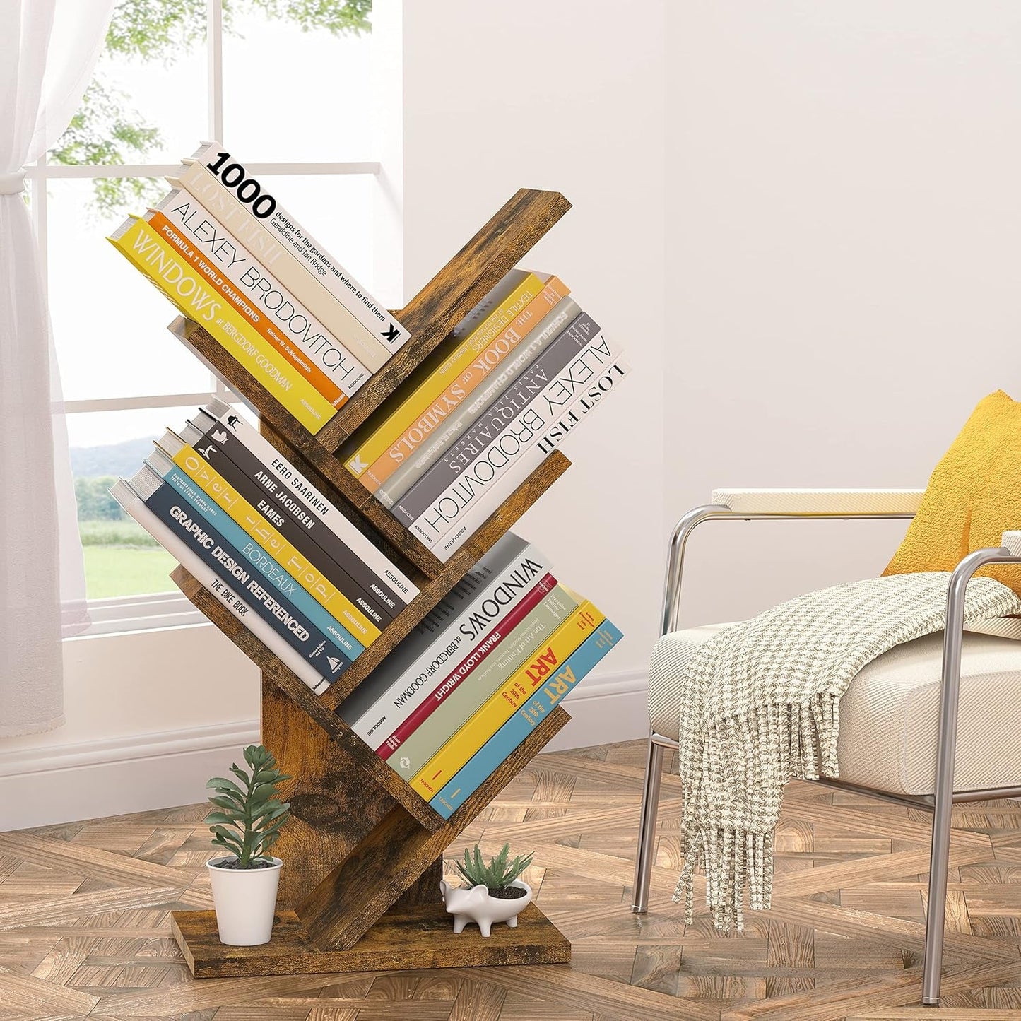 4 Tier Tree Bookshelf