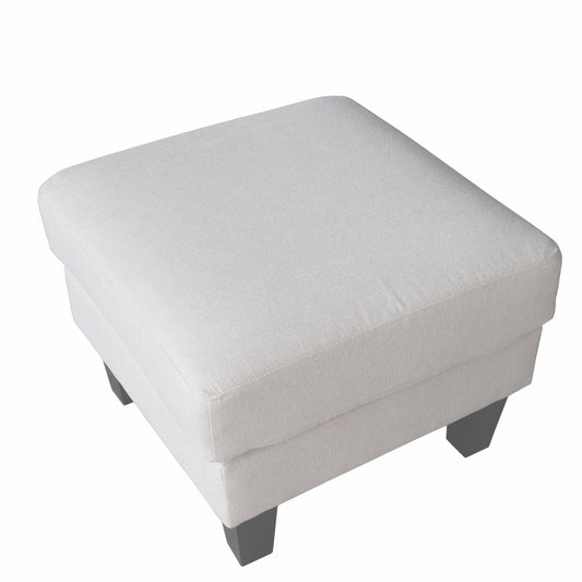 White ottoman on a white background