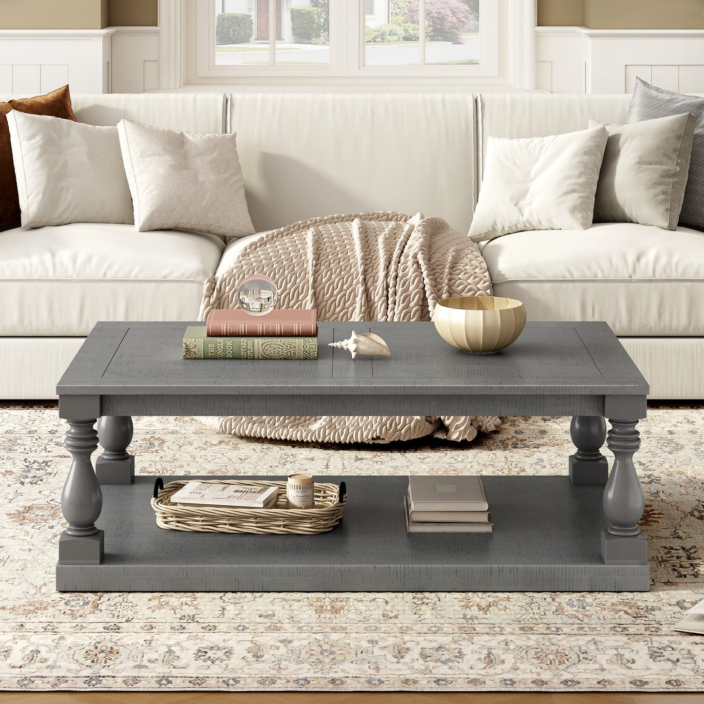 Grey Vintage Coffee Table