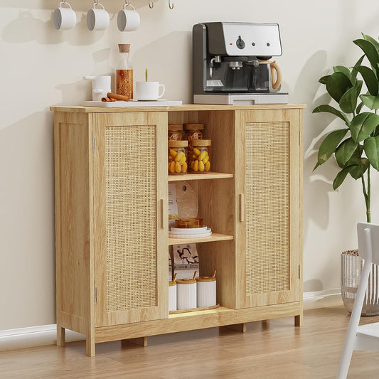 Iwell Rattan Cabinet