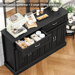 Black Farmhouse Buffet Cabinet