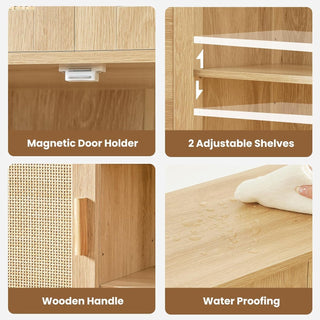 Iwell Rattan Cabinet