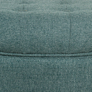 Dark Teal Storage Ottoman