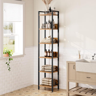 Sleek 6-Tier Bookcase