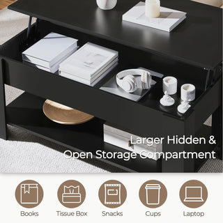 Black Lift Top Coffee Table