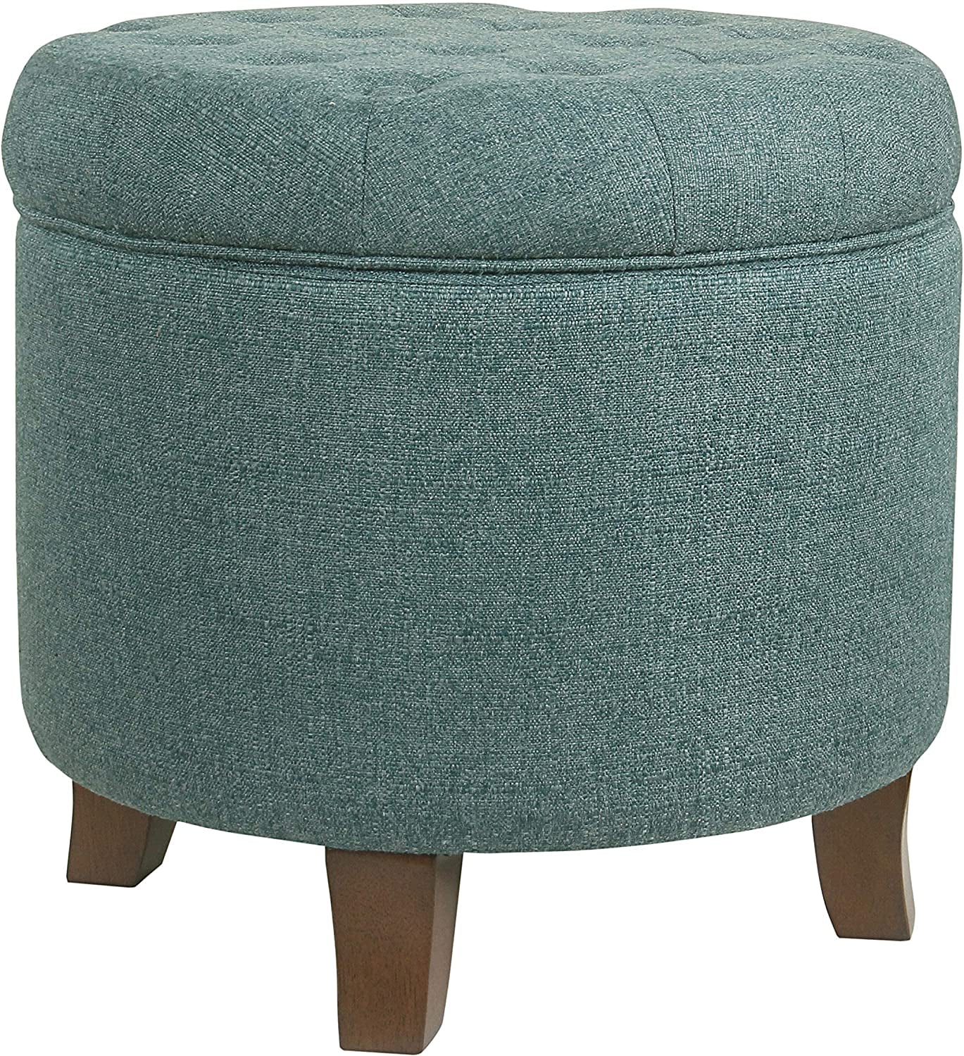 Dark Teal Storage Ottoman