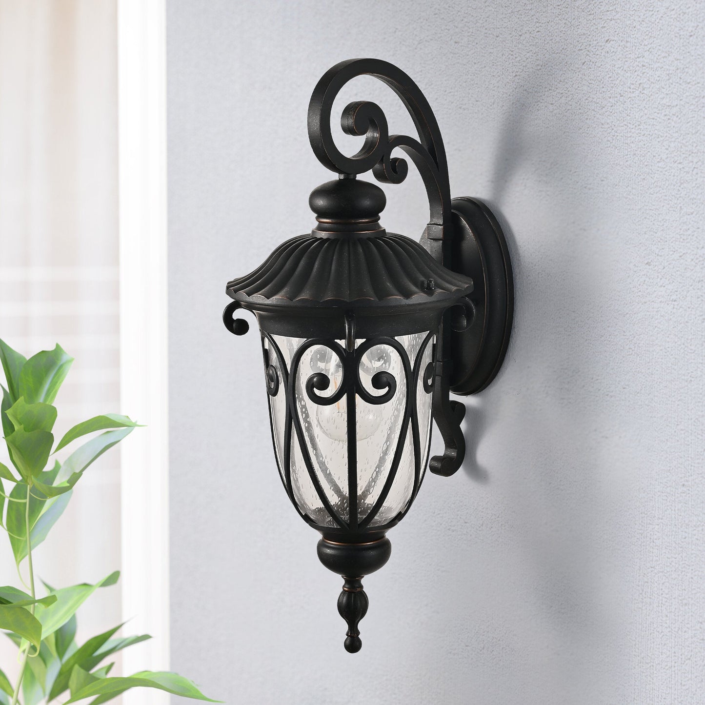 Classic Black Outdoor Wall Sconce