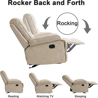 Nursery Glider with Extra Large Footrest