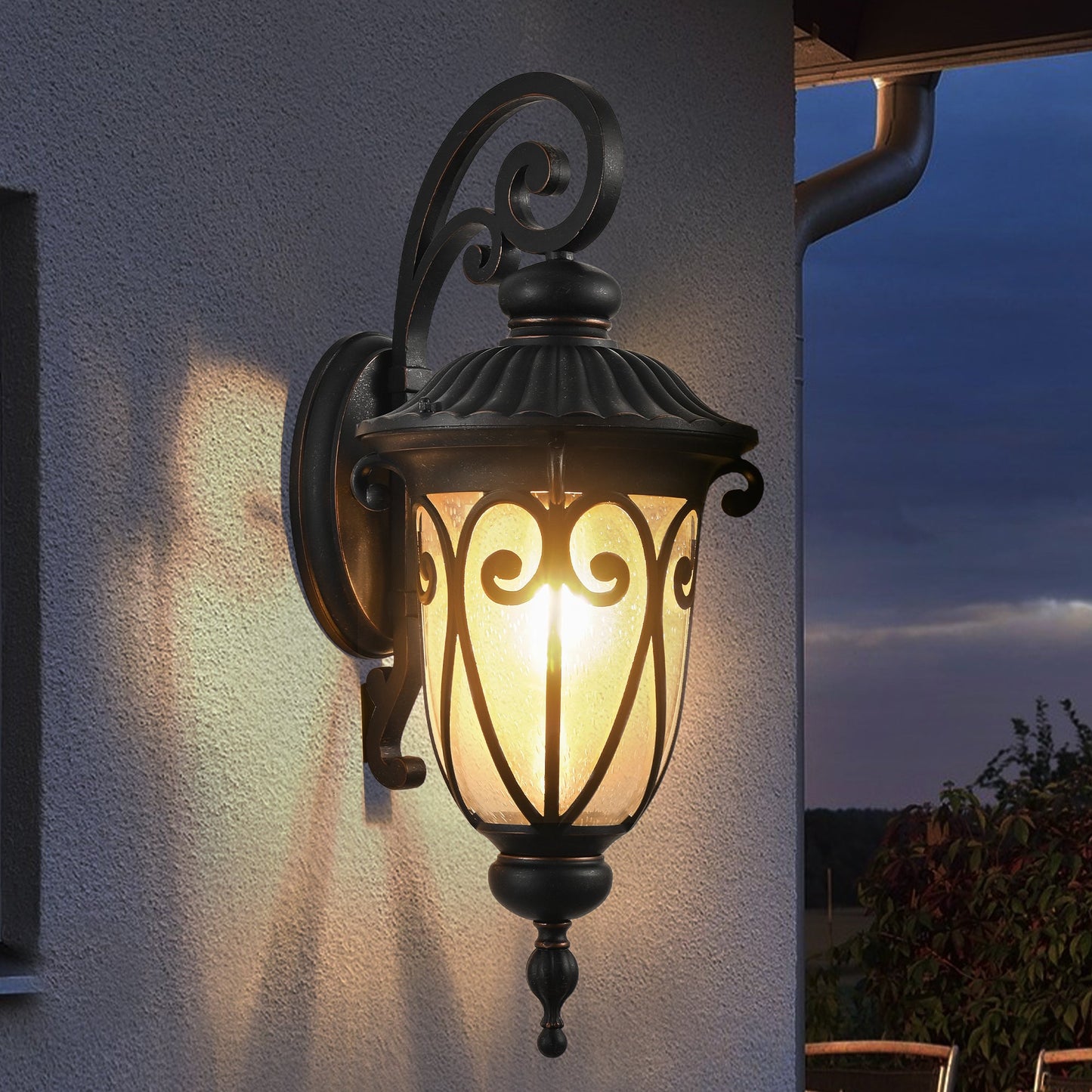 Classic Black Outdoor Wall Sconce