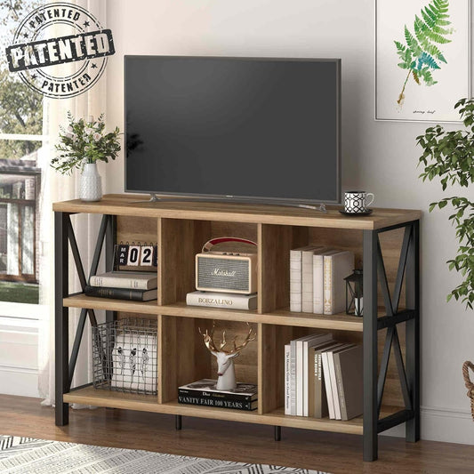 Industrial-Chic 6 Cube Bookcase