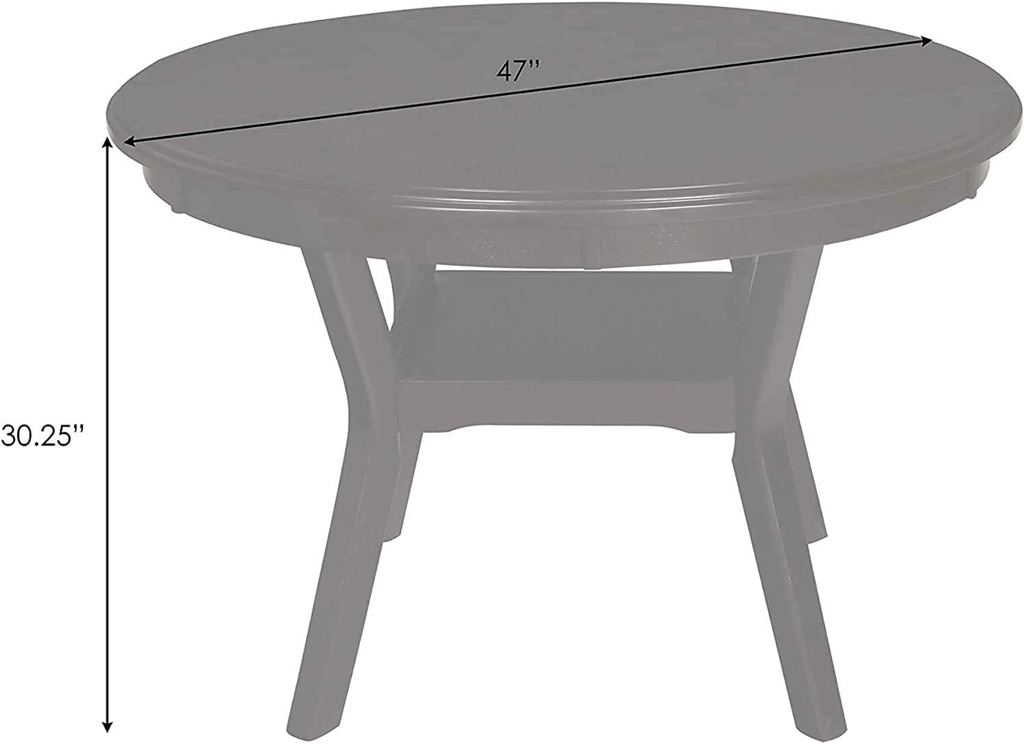 Gray 5-Piece Round Dining Set
