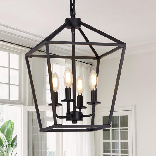 Rustic Industrial 4 Light Chandelier
