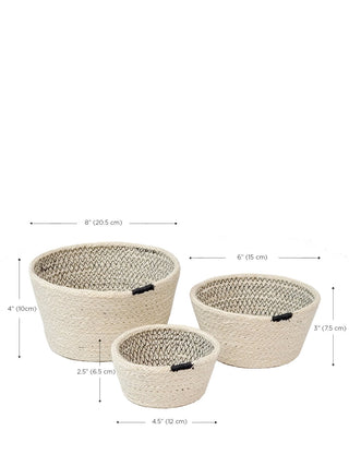 Amari Jute Bowls - Set of 3