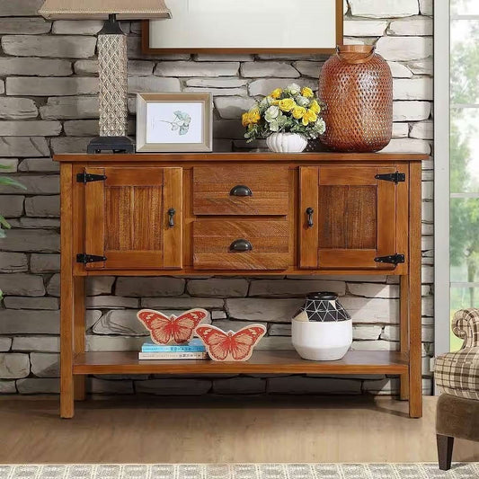 Farmhouse Buffet Cabinet with Storage Drawers