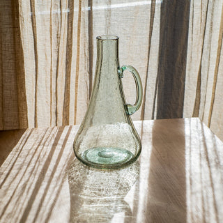 Bubble Glass Kettle Vase 13" Tall