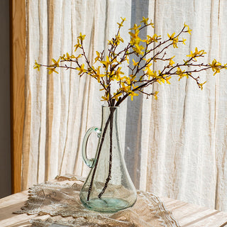 Bubble Glass Kettle Vase 13" Tall