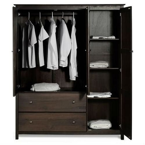 Espresso Bedroom Armoire