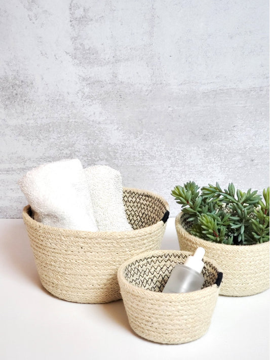 Amari Jute Bowls - Set of 3