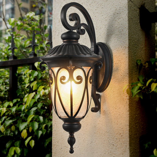 Classic Black Outdoor Wall Sconce