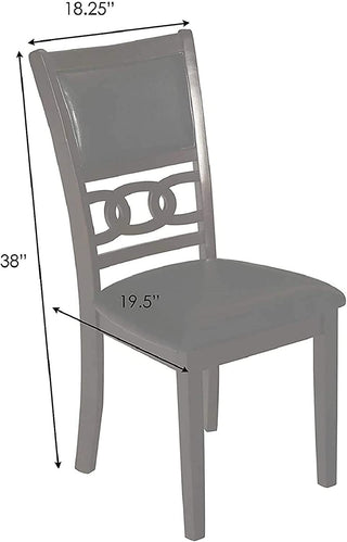 Gray 5-Piece Round Dining Set