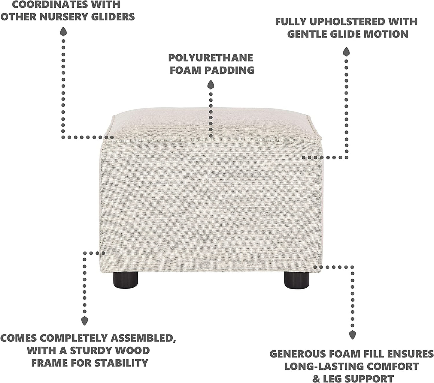 Thunder Nursery Ottoman