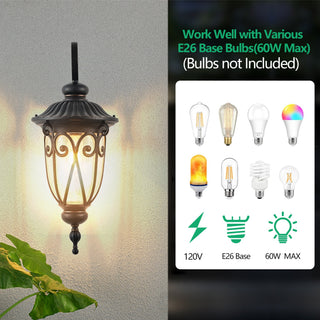 Classic Black Outdoor Wall Sconce