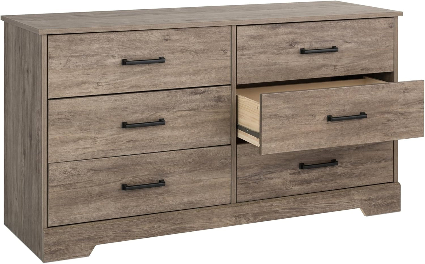 Rustic Ridge Farmhouse 6-Drawer Double Dresser