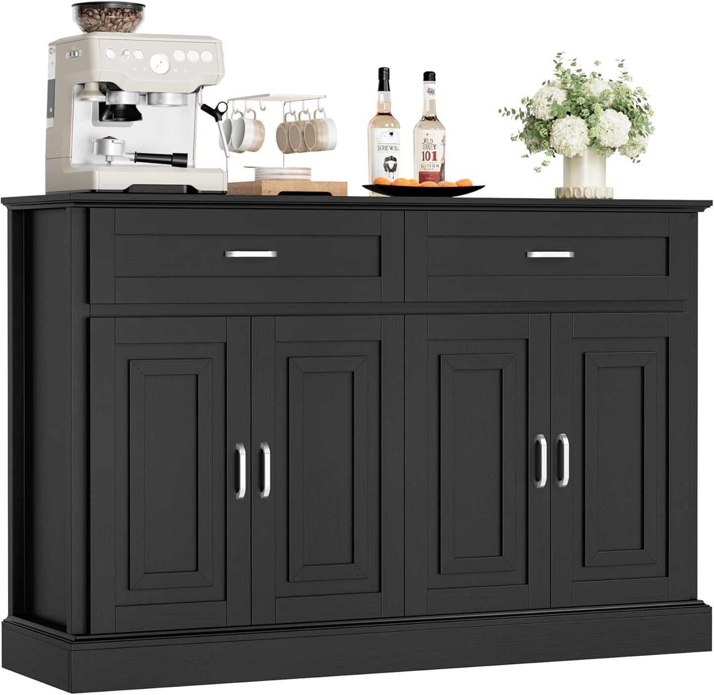 Black Farmhouse Buffet Cabinet