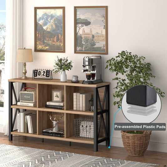Industrial-Chic 6 Cube Bookcase